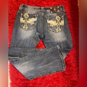Miss Me Denim Jeans with Studded Detail